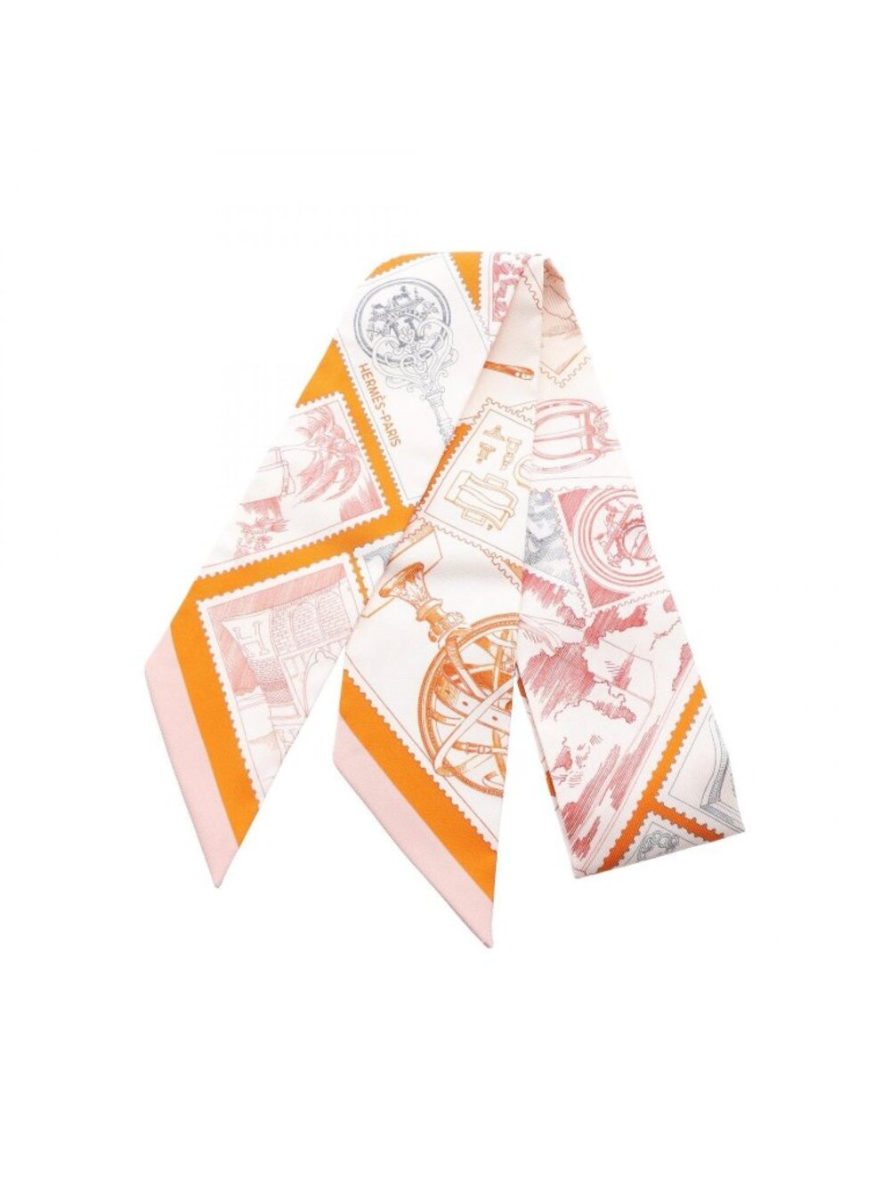 Hermes Scarf Twilly le Philateliste du Faubourg Ribbon Silk